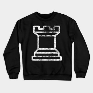 Chess Rook Piece Board Game Player Vintage Gift Crewneck Sweatshirt